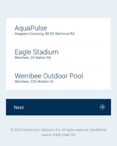 2. Select a location